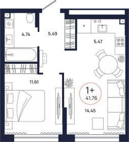 37,5 м², 1-комнатная квартира 4 840 000 ₽ - изображение 87