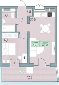 79,4 м², 2-комнатные апартаменты 16 324 800 ₽ - изображение 24