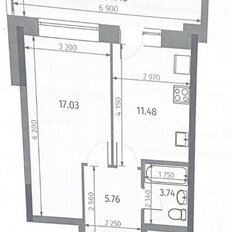 Квартира 40,5 м², 1-комнатная - изображение 2