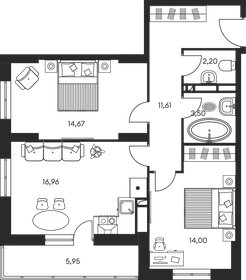 69,6 м², 3-комнатная квартира 9 680 000 ₽ - изображение 8