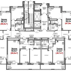 Квартира 69,8 м², 2-комнатная - изображение 5