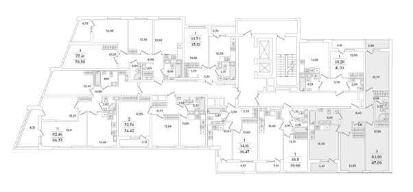 103,3 м², 3-комнатная квартира 18 700 000 ₽ - изображение 84
