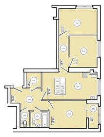 Квартира 81,8 м², 3-комнатная - изображение 1