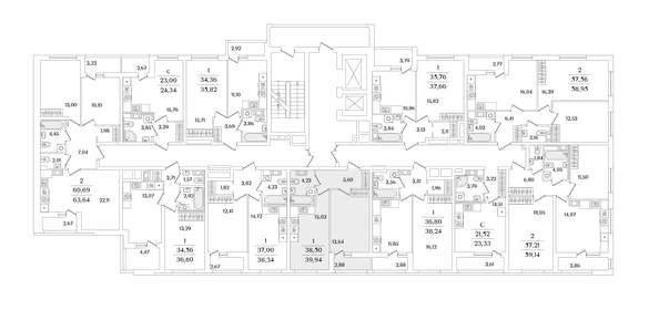 49,5 м², 2-комнатная квартира 9 000 000 ₽ - изображение 135