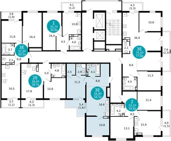 58,5 м², 2-комнатная квартира 22 937 850 ₽ - изображение 30