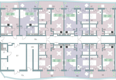 49,2 м², 2-комнатные апартаменты 10 700 000 ₽ - изображение 67