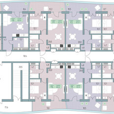 Квартира 55,8 м², 2-комнатные - изображение 3