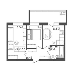 43 м², 2-комнатная квартира 1 100 000 ₽ - изображение 66