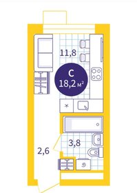 Квартира 18,2 м², студия - изображение 1