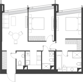 73 м², 2-комнатные апартаменты 69 900 000 ₽ - изображение 92