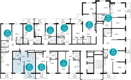 37,9 м², 1-комнатная квартира 15 325 049 ₽ - изображение 17