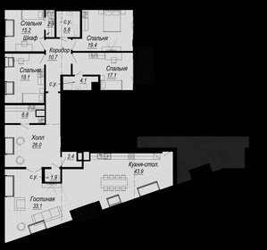 Квартира 218,4 м², 5-комнатная - изображение 1