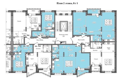 40 м², 1-комнатная квартира 7 500 000 ₽ - изображение 93