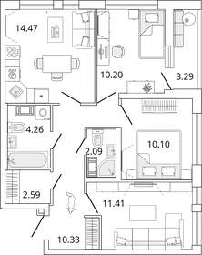 111,5 м², 5-комнатная квартира 16 600 000 ₽ - изображение 130
