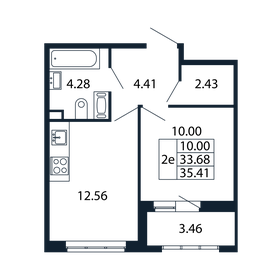 33 м², 2-комнатная квартира 8 495 000 ₽ - изображение 49