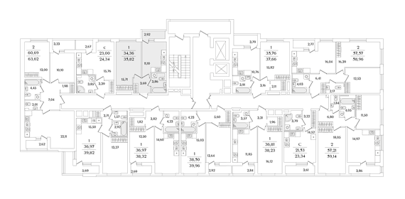 34 м², 1-комнатная квартира 5 800 000 ₽ - изображение 124