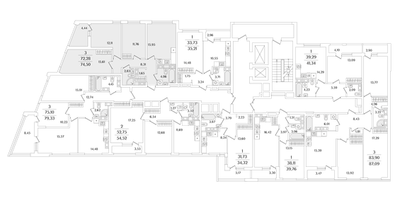 58,4 м², 3-комнатная квартира 4 250 000 ₽ - изображение 51