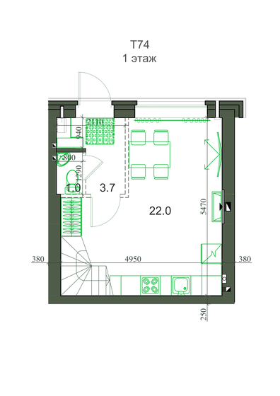 75,2 м², 4-комнатная квартира 6 912 000 ₽ - изображение 1