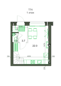 75,2 м², 4-комнатная квартира 6 884 000 ₽ - изображение 38