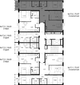 Квартира 76 м², 3-комнатная - изображение 2