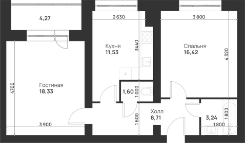 57 м², 2-комнатная квартира 4 800 000 ₽ - изображение 86