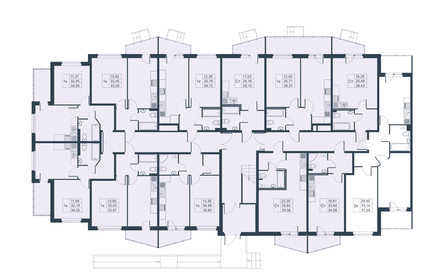 56,9 м², 2-комнатная квартира 8 653 360 ₽ - изображение 78