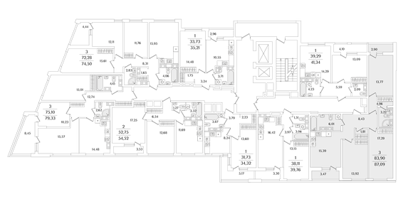 Квартира 87,1 м², 3-комнатная - изображение 2