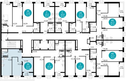 52 м², 2-комнатная квартира 13 200 000 ₽ - изображение 49