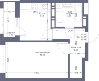 44 м², 1-комнатная квартира 4 400 000 ₽ - изображение 69