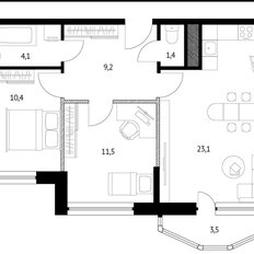 Квартира 60,3 м², 2-комнатная - изображение 1