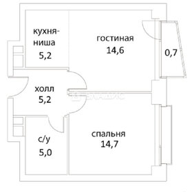 Квартира 45,4 м², 1-комнатная - изображение 1