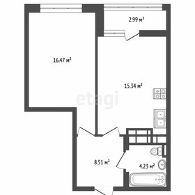 Квартира 47,5 м², 1-комнатная - изображение 3