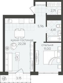 33,3 м², 1-комнатная квартира 3 900 000 ₽ - изображение 67