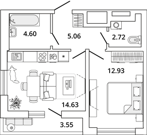 88 м², 3-комнатная квартира 22 900 736 ₽ - изображение 83