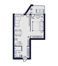 43,9 м², 2-комнатные апартаменты 12 113 640 ₽ - изображение 11