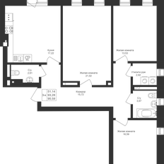 Квартира 95,7 м², 3-комнатная - изображение 3