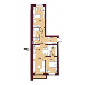 65,5 м², 2-комнатная квартира 9 157 000 ₽ - изображение 76