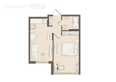 Квартира 31,5 м², 1-комнатная - изображение 1