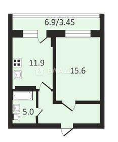 38,1 м², 1-комнатная квартира 4 650 000 ₽ - изображение 68