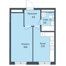44,1 м², 2-комнатная квартира 2 990 000 ₽ - изображение 81