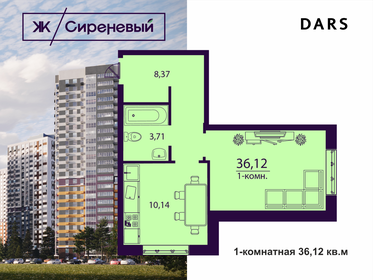 Квартира 36,1 м², 1-комнатная - изображение 2