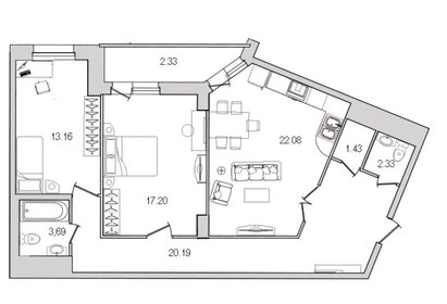 106,5 м², 2-комнатная квартира 21 006 000 ₽ - изображение 103