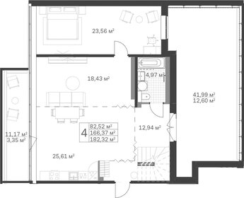 Квартира 182,3 м², 4-комнатная - изображение 1