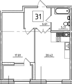 44,9 м², 2-комнатная квартира 3 345 000 ₽ - изображение 75