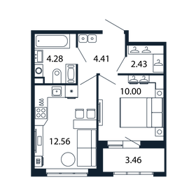 33 м², 2-комнатная квартира 8 495 000 ₽ - изображение 47