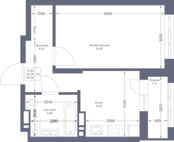 36,7 м², 1-комнатная квартира 8 964 560 ₽ - изображение 70