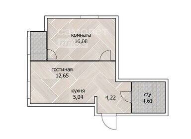 Квартира 45 м², 2-комнатная - изображение 1