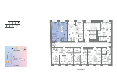 54,7 м², 2-комнатная квартира 7 740 000 ₽ - изображение 88