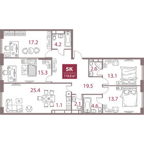 150 м², 5-комнатная квартира 52 500 000 ₽ - изображение 74