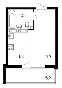 21 м², квартира-студия 1 490 000 ₽ - изображение 80